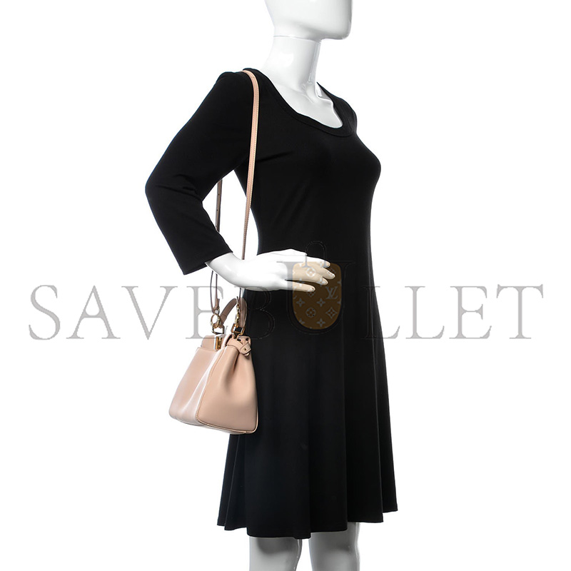 F**di ff nappa mini peekaboo iconic satchel black (23*18*11cm)